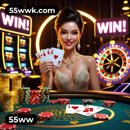 Catálogo de 2.547 jogos da 55ww incluindo Pragmatic Play e Evolution Gaming